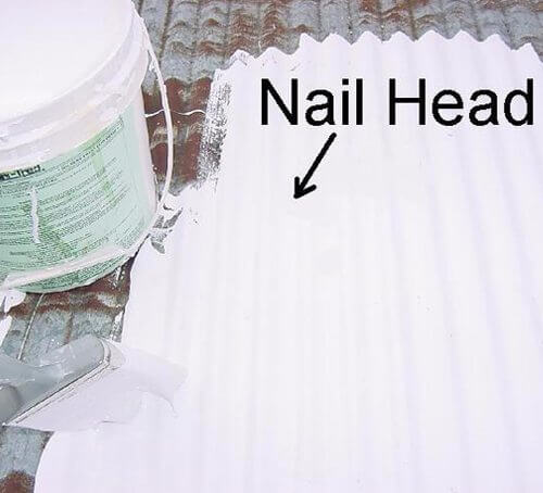 Nail Head in Roof