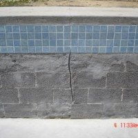 Sandblasting pools with cracks - repairs