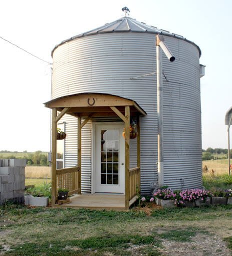 grain silo house tall